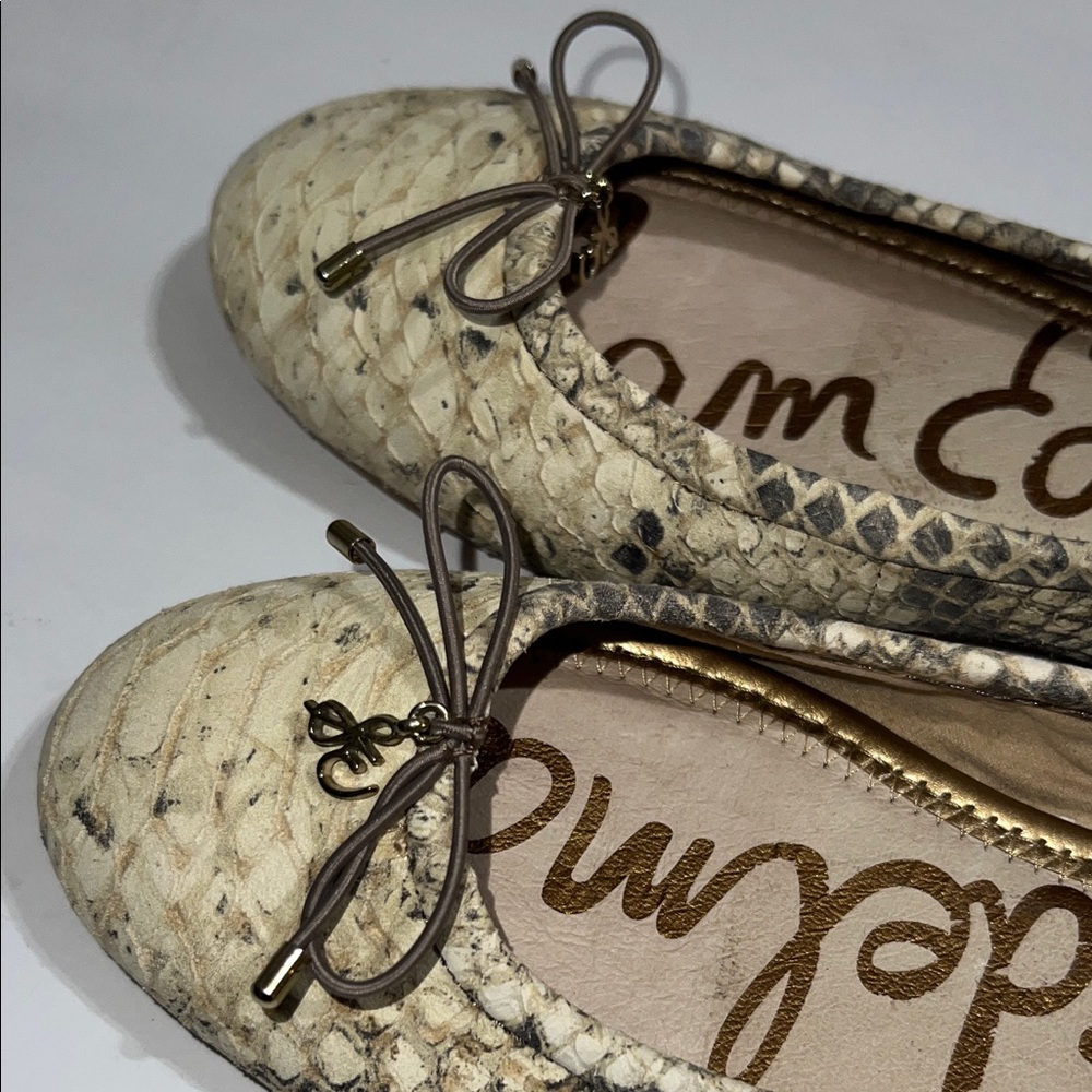 Women’s Sam Edelman Snakeskin Flats size 7.5 - Picture 4 of 9